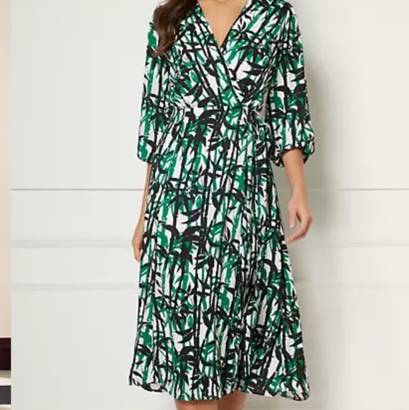 Brenda Palm-Print Dress - Eva Mendes Collection - Picture 2 of 4